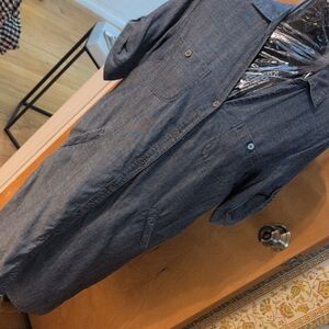 J. Jill Denim Button-Up Shirt dress Small